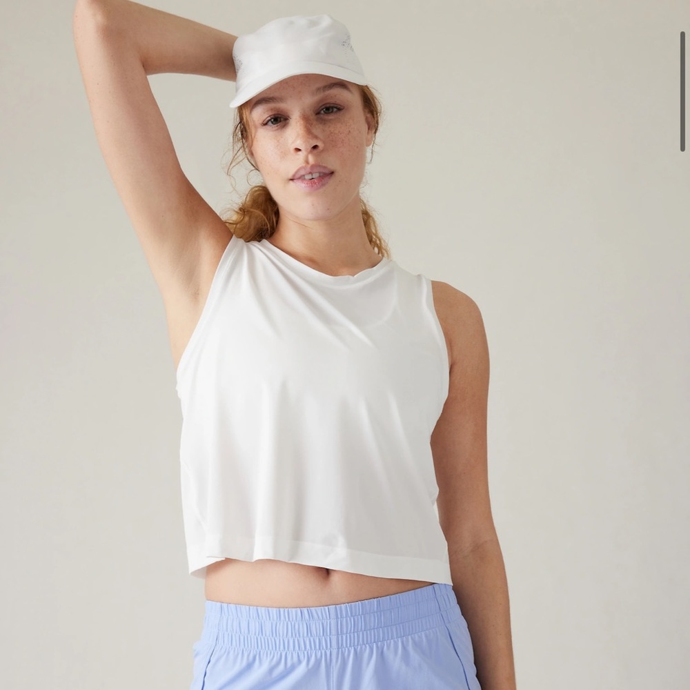 White Muscle Tank By Athleta in Size Small